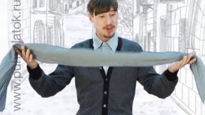 Как завязать мужской платок. How to tie a man's scarf