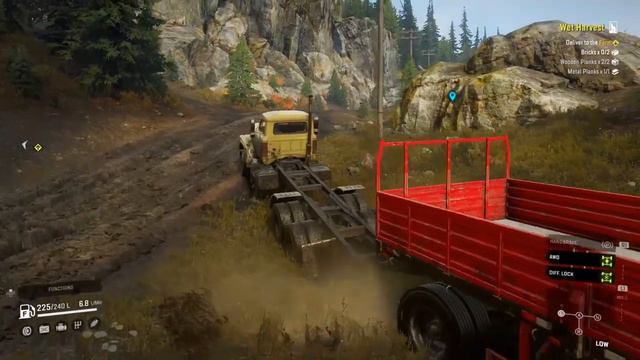 SNOWRUNNER /ON PS4/ #1 /WET HARVEST/ Gameplay Walkthrough смотреть онлайн