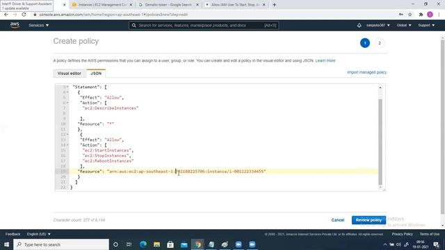 25. Create IAM Policy - Using JSON смотреть онлайн