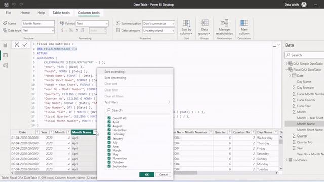Fiscal Year Date Table in Power BI | Calendar Table using DAX смотреть онлайн