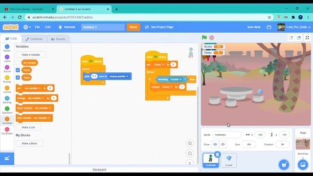 Scratch Tutorial : Collect Crystals Game смотреть онлайн