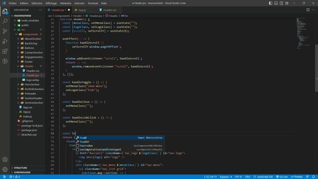 ReactJS Tutorial: Episode 32 - Scroll Header effect смотреть онлайн