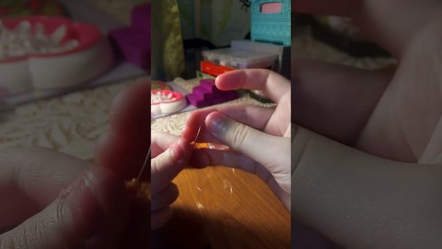 колечко из бисера! ♥️в технике крестик?? смотреть онлайн