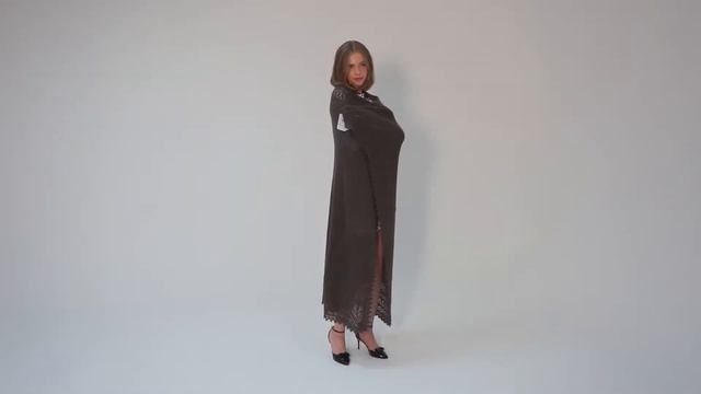 Большая классическая шаль из натурального козьего пуха смотреть онлайн