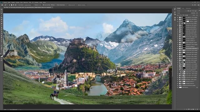 Photoshop speed art / Mattepainting Photoshop смотреть онлайн
