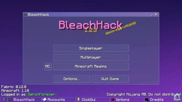 How to get Cheats for Minecraft 1.18.2 - download and install Bleachack cheat client 1.18.2