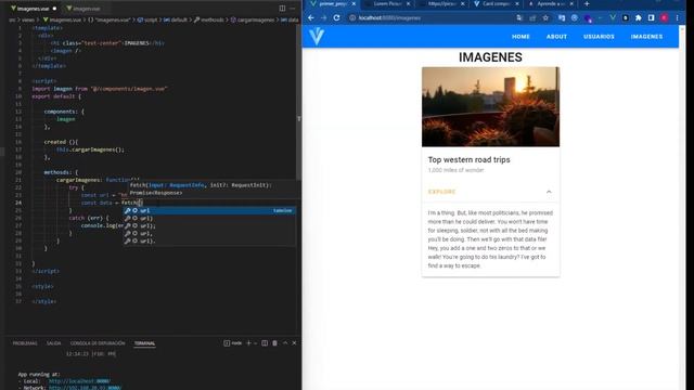 #05 | Consumir un API | Fetch | Async - Await | Curso Vue JS intermedio y avanzado [ En Español ] смотреть онлайн