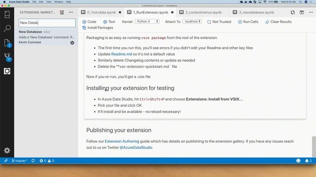 Contributing and building extensions for Azure Data Studio - BRK3049 смотреть онлайн