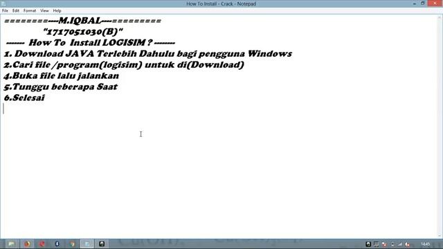 Install Aplikasi Logisim di Windows 8.1 смотреть онлайн