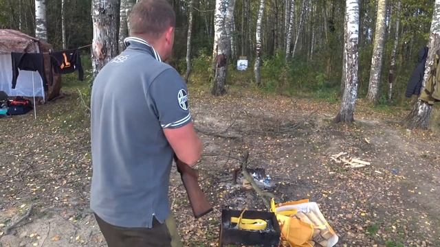 Рыбалка с ночевкой на Яузском водохранилище. Охота на рыбу и зайца! смотреть онлайн
