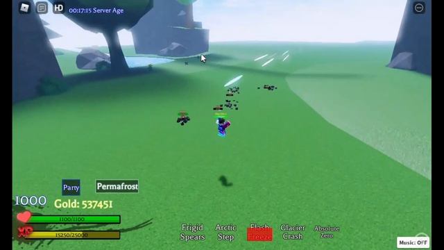 PERMAFROST (ICE EVOLUTION) SHOWCASE PRIMORDIAL ARTS #roblox смотреть онлайн