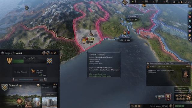 Um início modesto - Crusader Kings 3 | Harald Fairhair - EP 01 смотреть онлайн