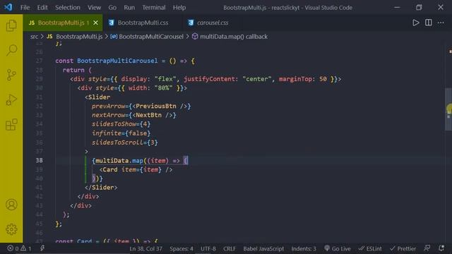 bootstrap multiItem carousel in react with react-slick(2021) смотреть онлайн