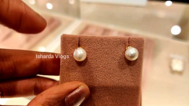 Lightweight Gold Pearl Earrings Designs With Weight & Price?| Bluestone Gold Pearl Stud Earrings| смотреть онлайн