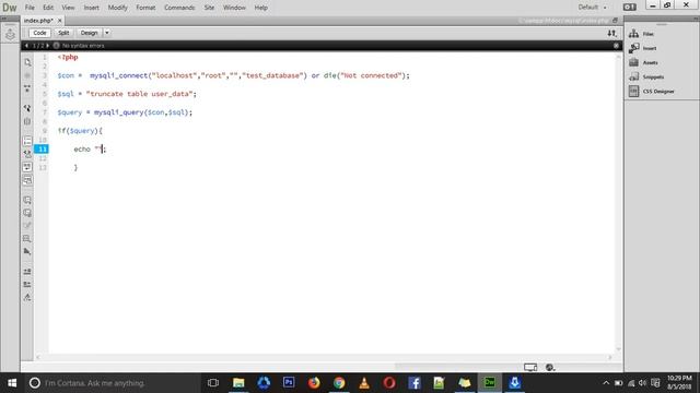 Tutorial 6 Truncate query in mysqli php смотреть онлайн
