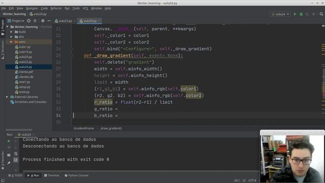 Curso Tkinter - Aula 24 - Efeito gradiente no frame - Python смотреть онлайн