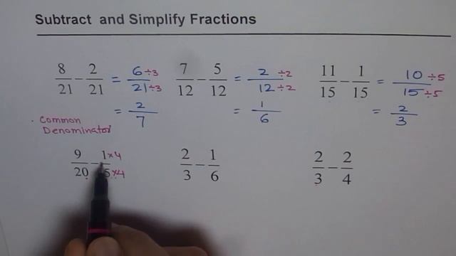 17 Subtract and Simplify Fractions смотреть онлайн