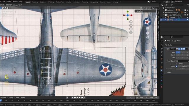 Blender 3D Modeling — Dive Bomber Airplane (Part 2) смотреть онлайн