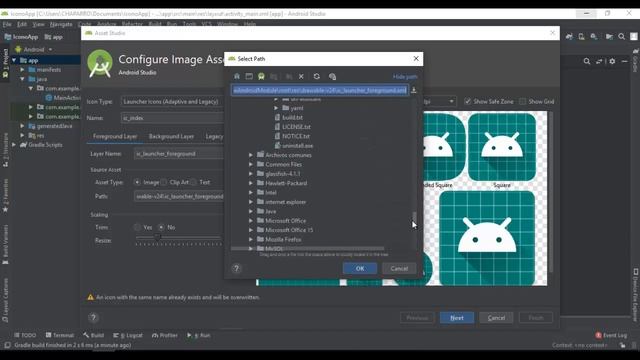 Cambiar icono o imagen a una Aplicacion en Android Studio смотреть онлайн
