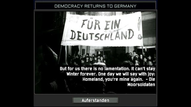 Hoi4 TNO Secret Super Event: Democracy Returns to Germany [REMOVED] смотреть онлайн
