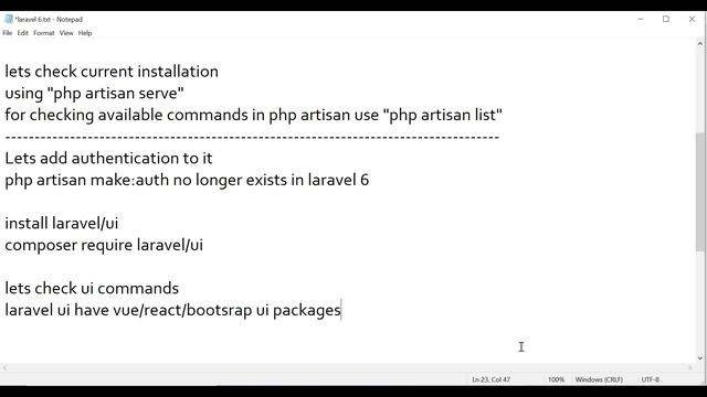 Laravel 6.0 | Installation | Authentication (artisan make:auth in laravel 6.0) смотреть онлайн
