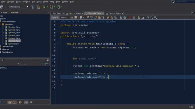 Indicar si dos números son iguales en java | ejercicio 7 смотреть онлайн