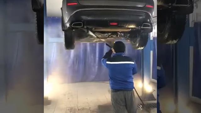 Мойка днище на подьемнике /Москва Жулебино смотреть онлайн