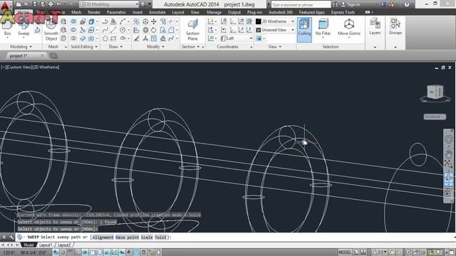 AutoCAD Tutorials for Beginners - Creating 3D Curtains - AutoCAD Tutorials смотреть онлайн