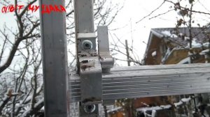 Лестница трехсекционная Алюмет . Обзор лестницы для дачи и работы.