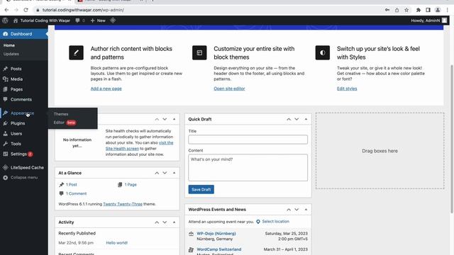 WordPress Dashboard Tutorial - Exploring the WordPress Dashboard 2023 - Easy for Beginners смотреть онлайн