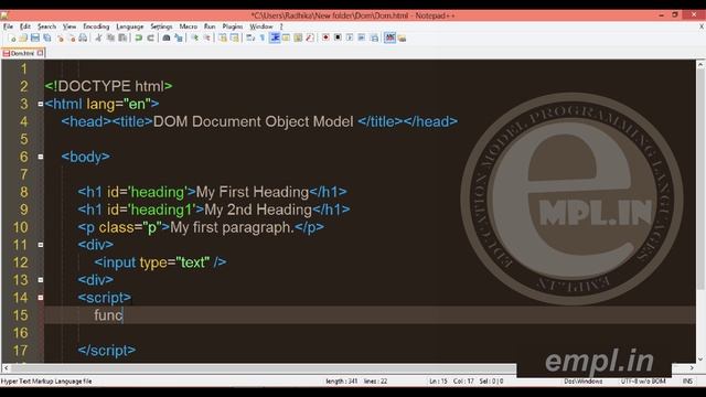 JavaScript tutorial in Hindi Part-12 DOM-2 Finding смотреть онлайн