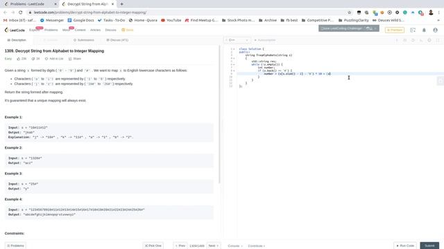 LeetCode 1309 Decrypt String from Alphabet to Integer Mapping смотреть онлайн