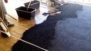 Укладка покрытий из резиновой крошки