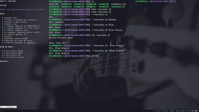 [Além do bash] #5 - Parâmetros posicionais смотреть онлайн