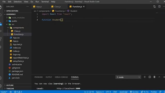 Getting started with ReactJS | Arrow function and Types of components. смотреть онлайн