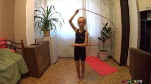 Тренировка по художественной гимнастике дома часть 1 София / мунсерят