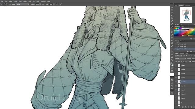 Speed Painting. Bellman. Рисуем концепт арт. CG Speedpaint. смотреть онлайн