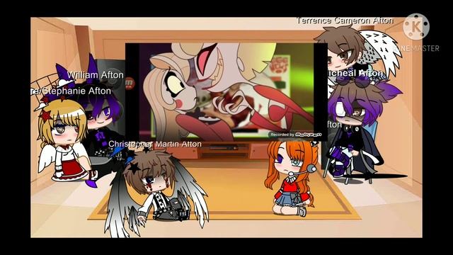 Aftons react/watch to Hazbin Hotel смотреть онлайн