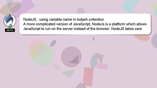NodeJS : using variable name in lodash collection смотреть онлайн
