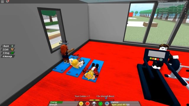 КАЧАЕМ СВОЙ ЗАЛ! ROBLOX смотреть онлайн