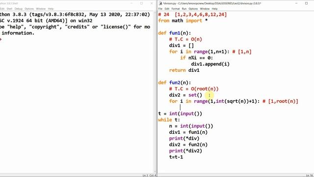Python - Find Divisors Of A Number O(sqrt(n)) смотреть онлайн