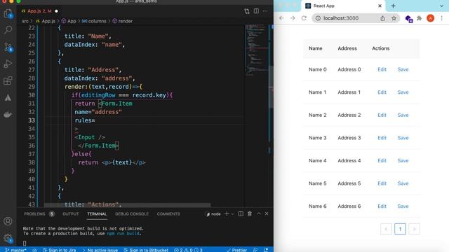 Ant Design Editable Table Cells | Validate and Edit Data within Table Cells | ReactJS Tutorial смотреть онлайн