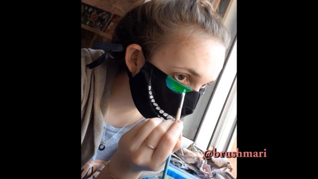 Роспись маски от короновируса часть II... смотреть онлайн