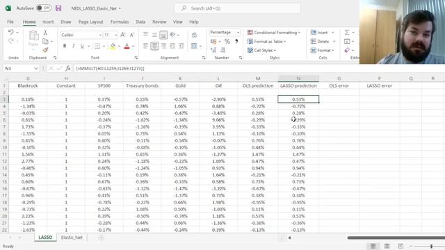 LASSO explained: Machine learning in Excel смотреть онлайн