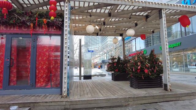Прогулка по Новому Арбату в Китайский Новый год | Москва | Moscow walk 4K 60 fps ASMR 2023 смотреть онлайн