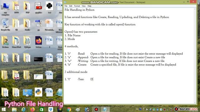 Python File Handling Function and Modes by Stalin J смотреть онлайн