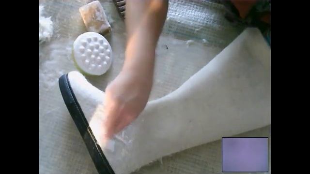 Финишная обработка валенок после формовки смотреть онлайн