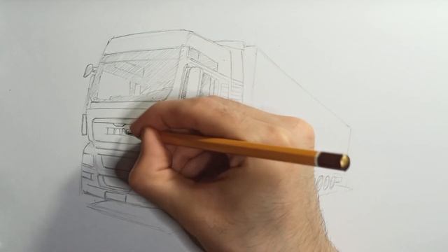 Как нарисовать Грузовик МАН | Рисуем Фуру смотреть онлайн