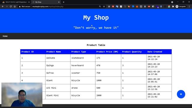 MIDTERM - MyShop - [WEB APPLICATION DEVELOPMENT A] смотреть онлайн