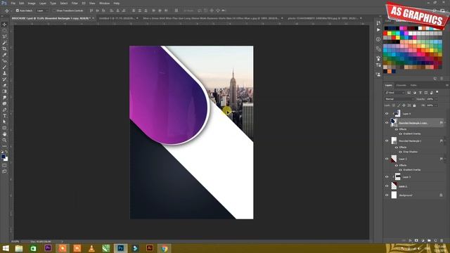 Adobe Photoshop Tutorial - A4 Brochure design | With Easy Steps Urdu/hindi tutorial смотреть онлайн